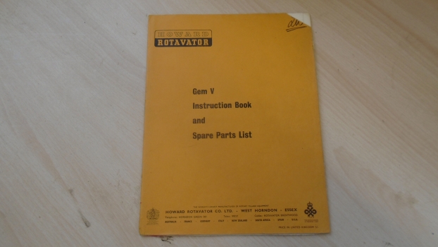 howard 220 rotavator manual